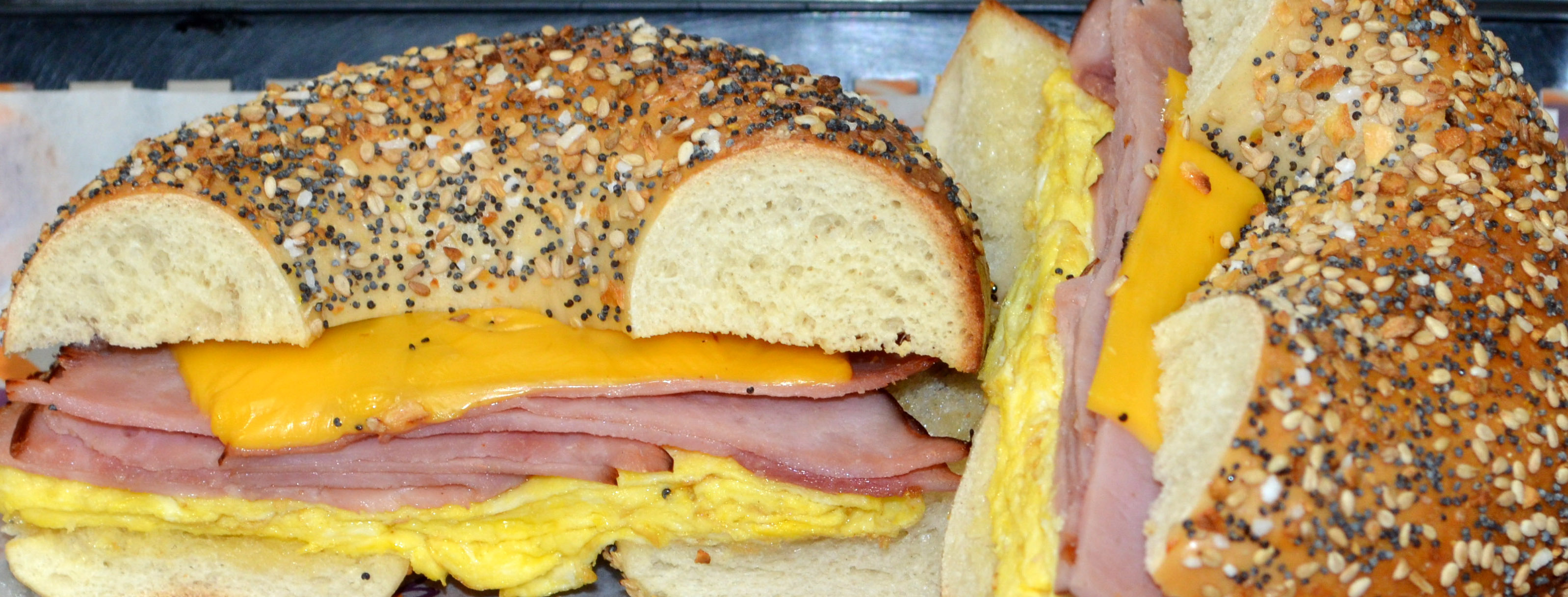 Order 2 Eggs w/Meat & Cheese Sandwich food online from Bagel Cafe store, Herndon on bringmethat.com