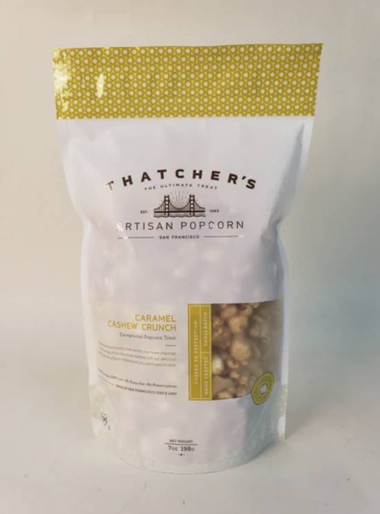 Order Cashew Crunch Pouch - 7 Oz food online from Thatcher's Special Popcorn store, San Francisco on bringmethat.com