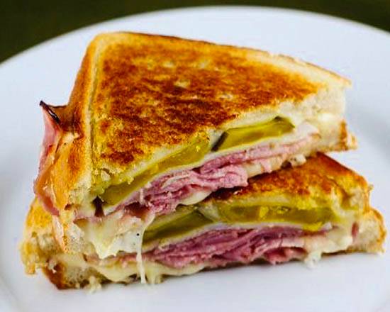 Order Cuban Grilled Cheese Sandwich food online from Soup Kettle Grille store, Meridian on bringmethat.com