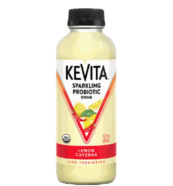 Order KeVita Sparkling Probiotic Drink - Lemon Cayenne food online from IV Deli Mart store, Goleta on bringmethat.com