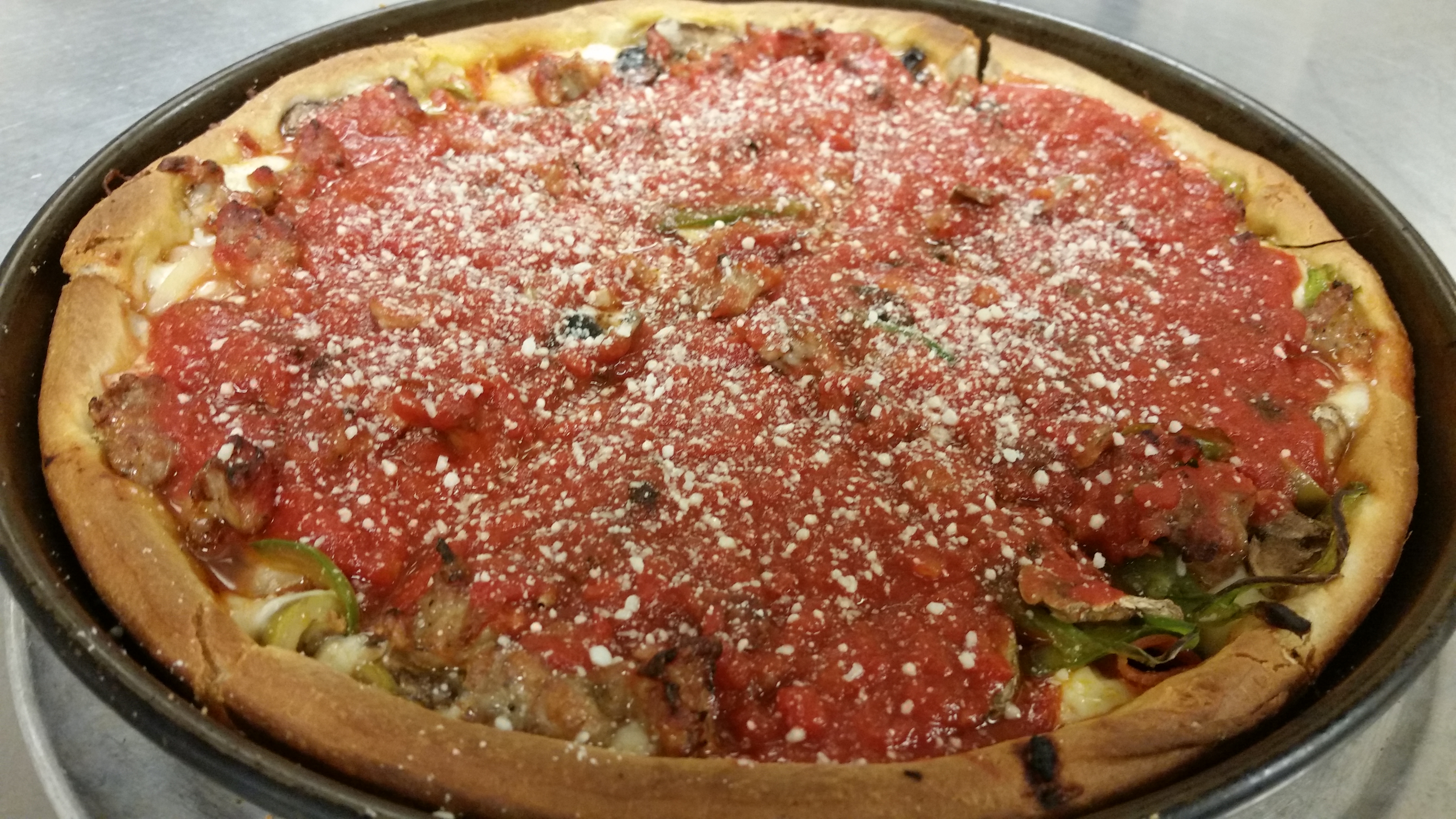 Order Chicago Style Deep Dish Cheese Pizza food online from Dagostino store, Glenview on bringmethat.com