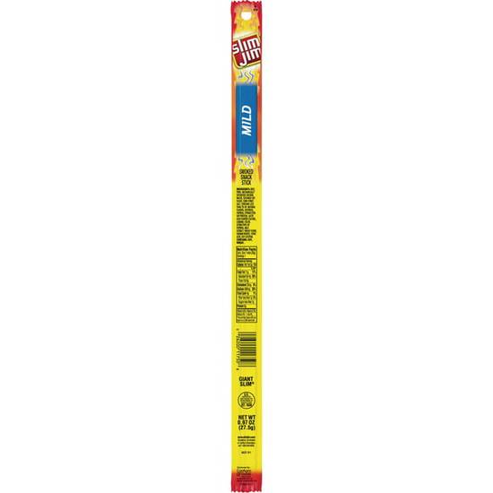 Order Slim Jim Mild Giant Smoked Snack Stick Keto Friendly Smoked Meat Stick food online from Exxon Food Mart store, Port Huron on bringmethat.com
