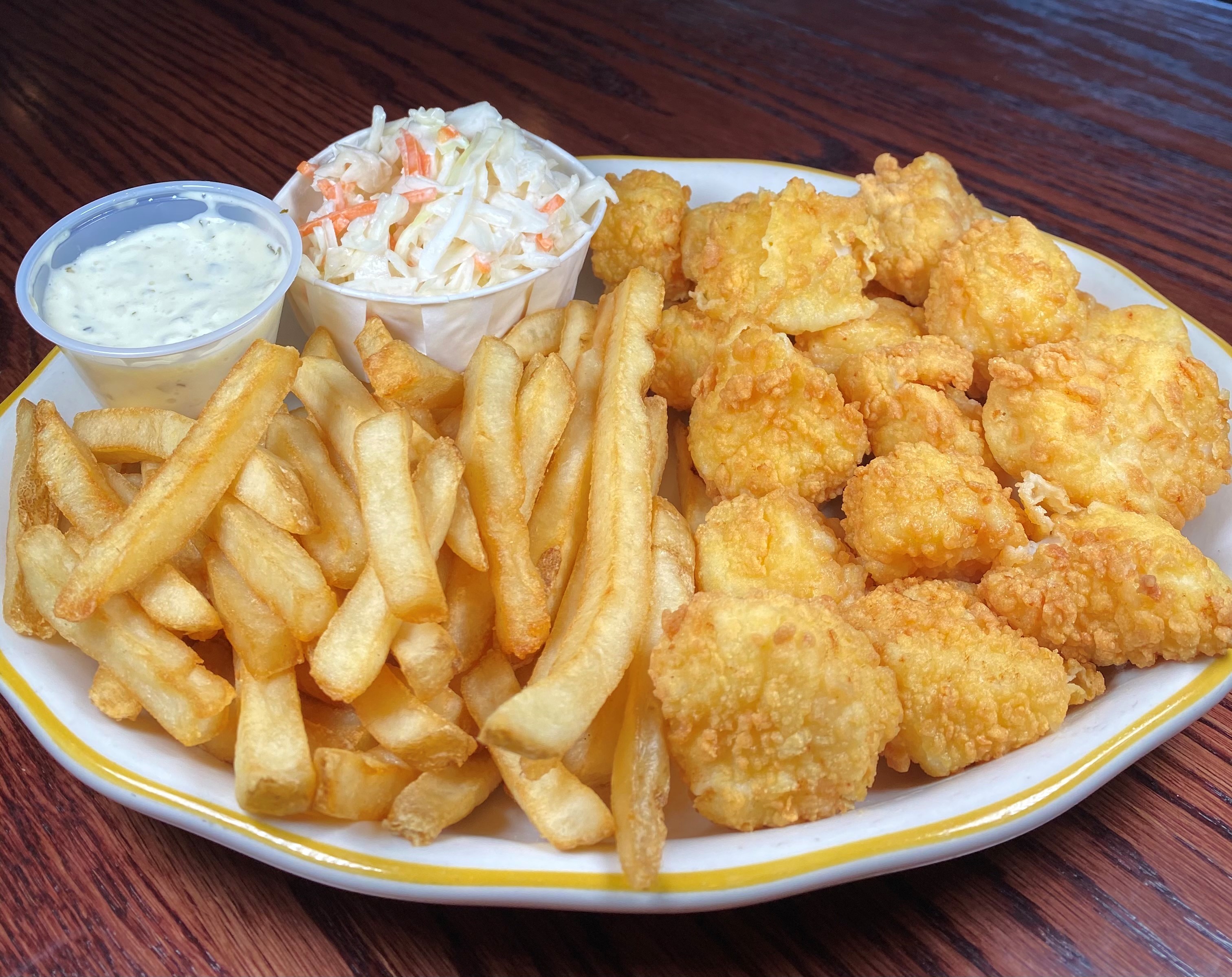 Order Fried Sea Scallop Platter food online from Franklin Chateau store, Franklin on bringmethat.com