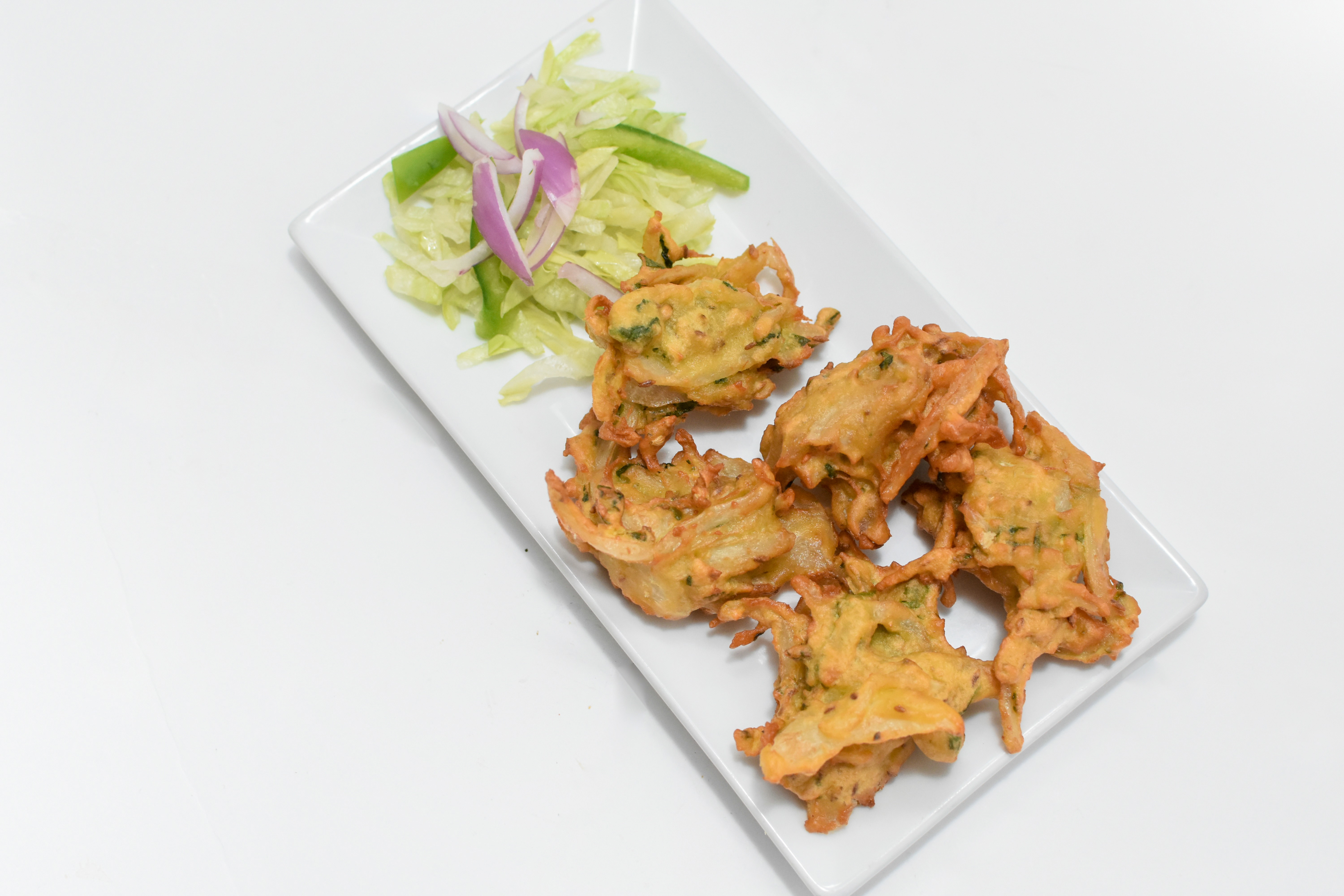 Order Vegetable Pakora food online from Rangla Punjab Indian Cuisine store, Arlington on bringmethat.com