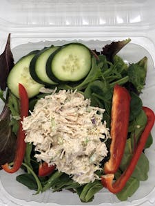Order Chicken Salad - Salad On bed or Springmix food online from Anitas Famous Rolls store, Kansas City on bringmethat.com