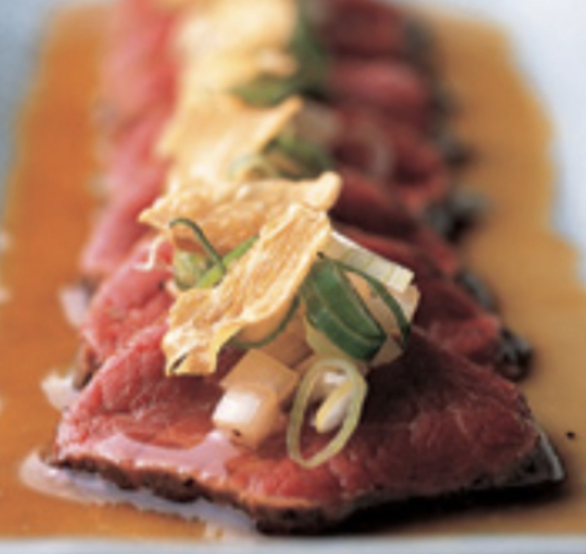 Order Beef Tataki food online from Abi sushi store, Astoria on bringmethat.com
