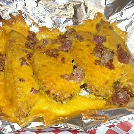 Order Loaded Potatoes food online from JD Muggs (Formerly Chicken Manor) store, Addison on bringmethat.com