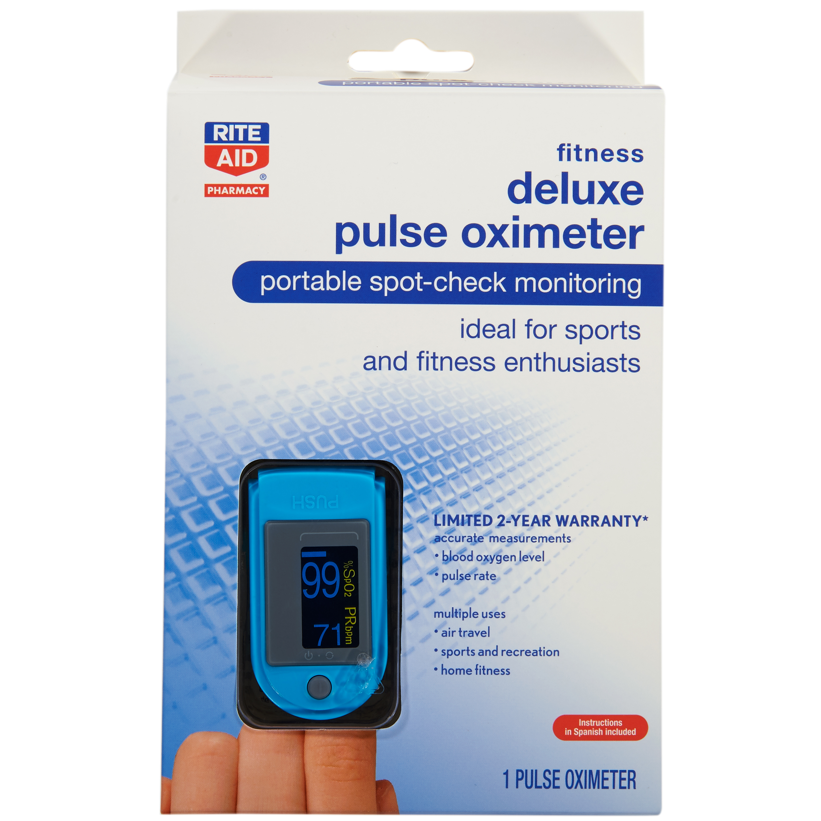 Order Rite Aid Fitness Deluxe Pulse Oximeter food online from Rite Aid store, ELMIRA on bringmethat.com