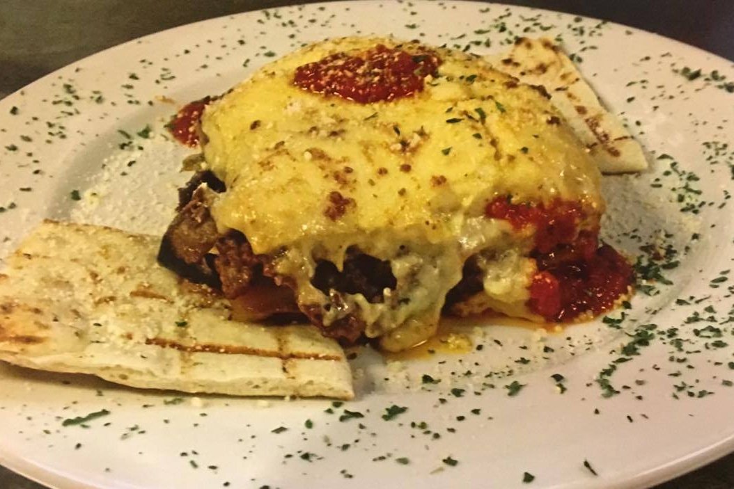 Order Baked Moussaka Athenian Style food online from Sandy Springs Diner store, Atlanta on bringmethat.com