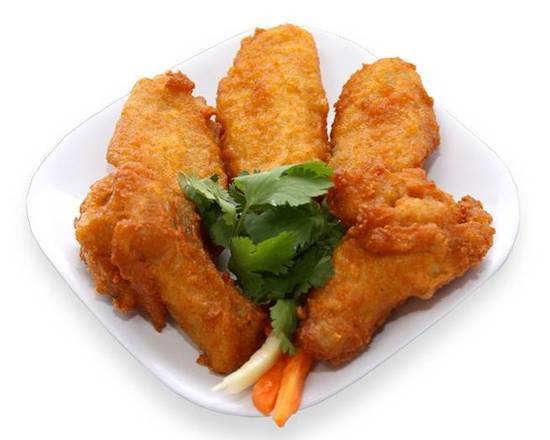 Order Hot Wings (5 pcs ) food online from Lee Sandwiches store, San Jose on bringmethat.com