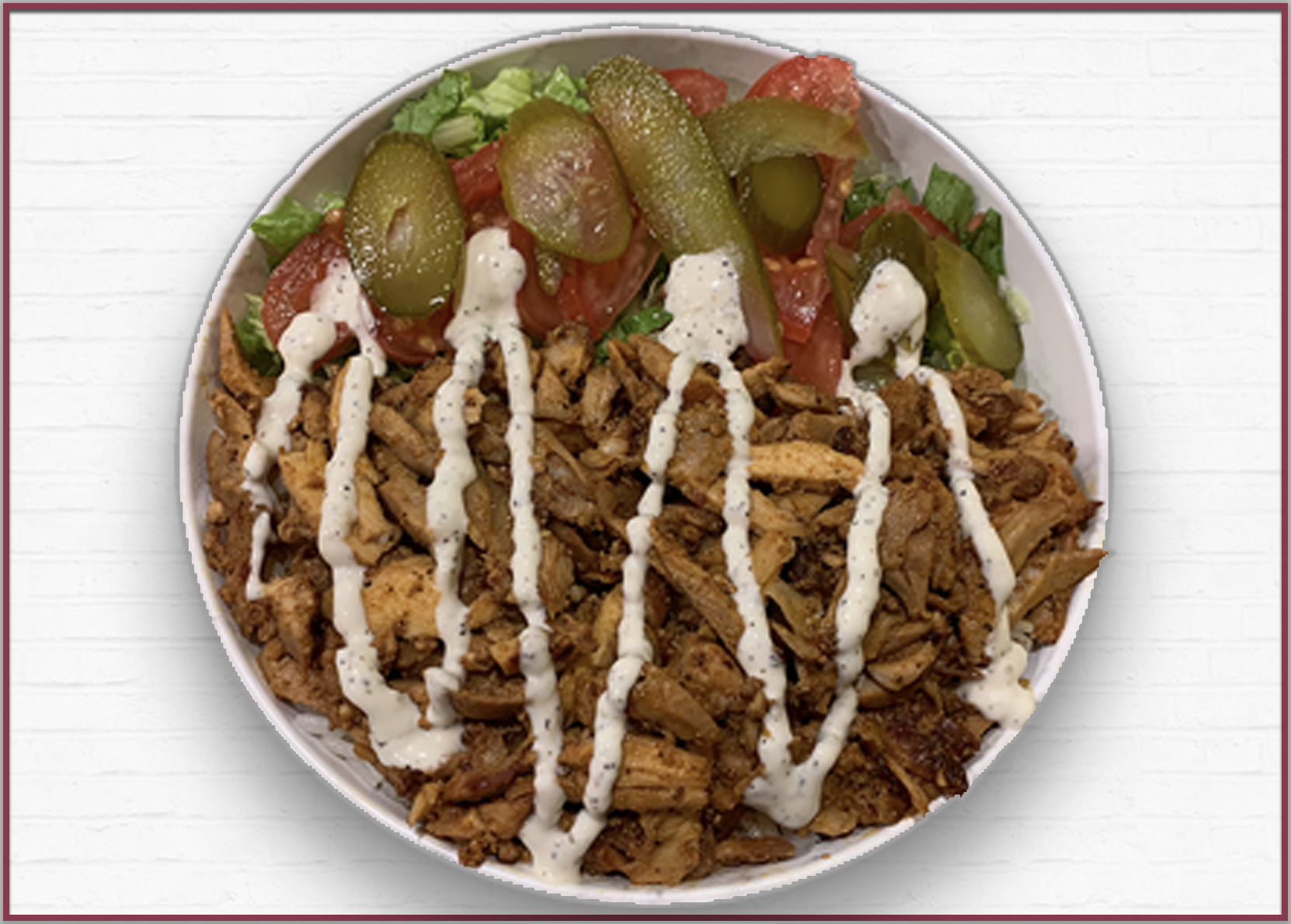 Order Chicken Doner Bowl food online from Waba Grill store, Fullerton on bringmethat.com