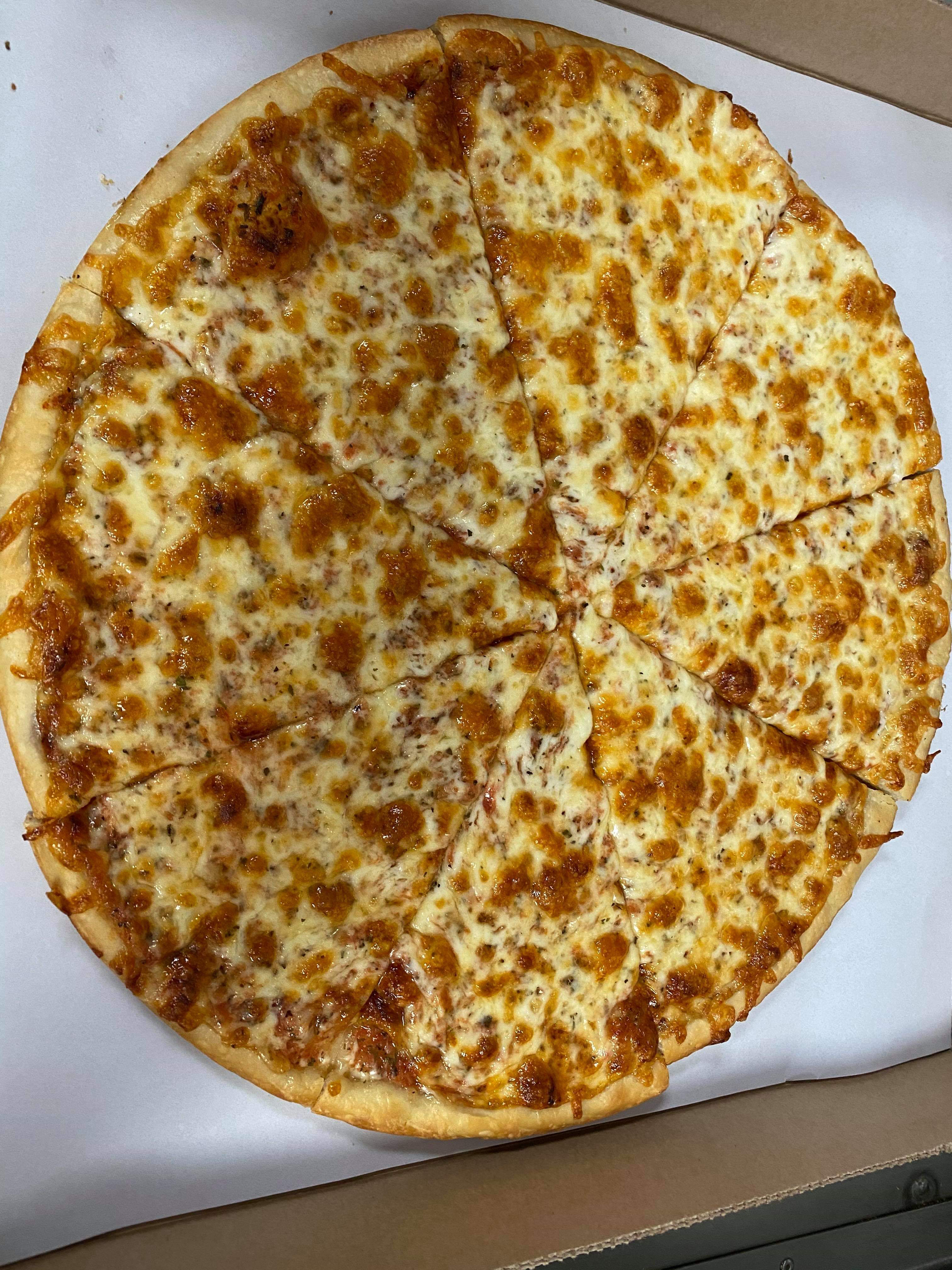 Order Cheese Pizza food online from Giovanni House Of Pizza store, Peabody on bringmethat.com