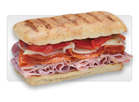 Order Sicilian Panini Grilled Regular Sub food online from Blimpie Food Court store, Hackensack on bringmethat.com