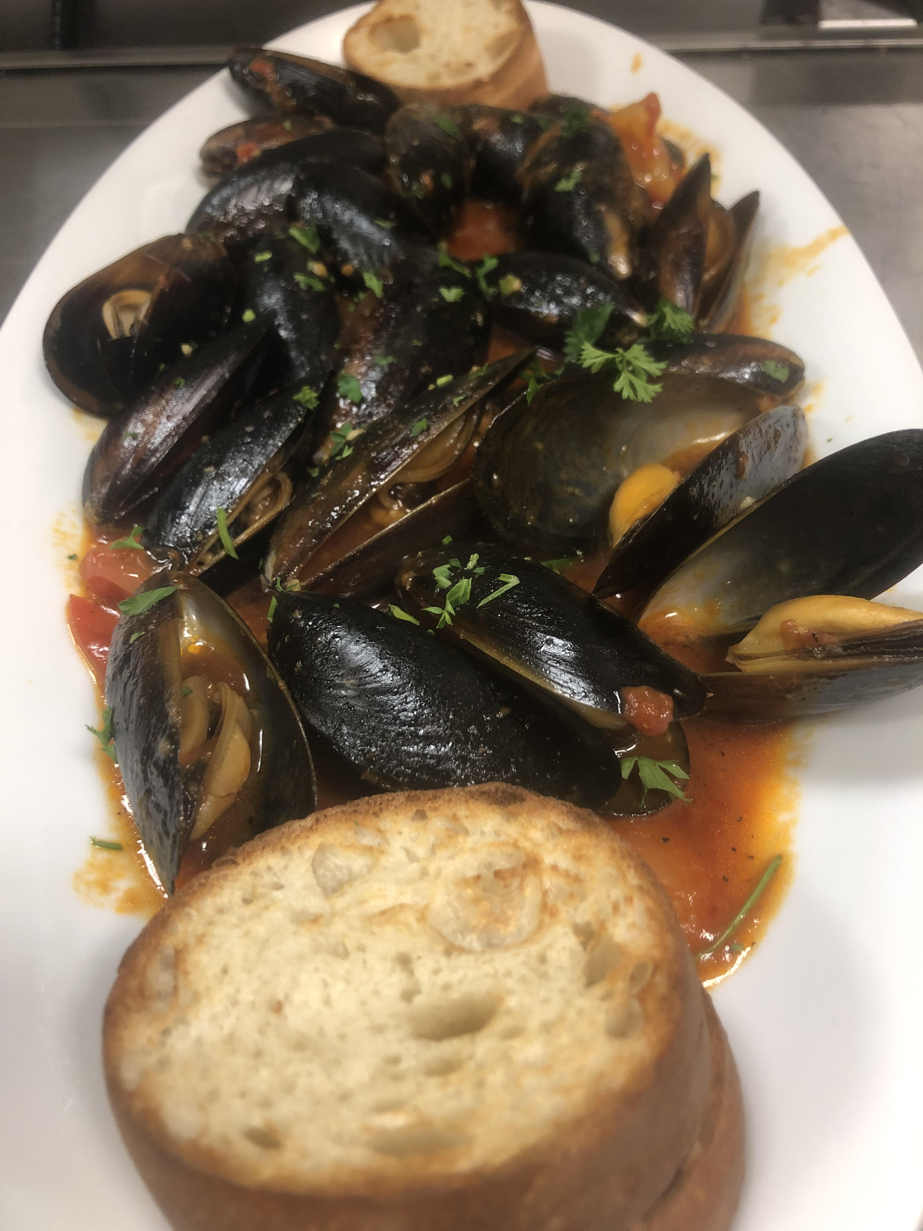 Order Zuppa Di Cozze food online from New York J & P Pizza store, Frederick on bringmethat.com