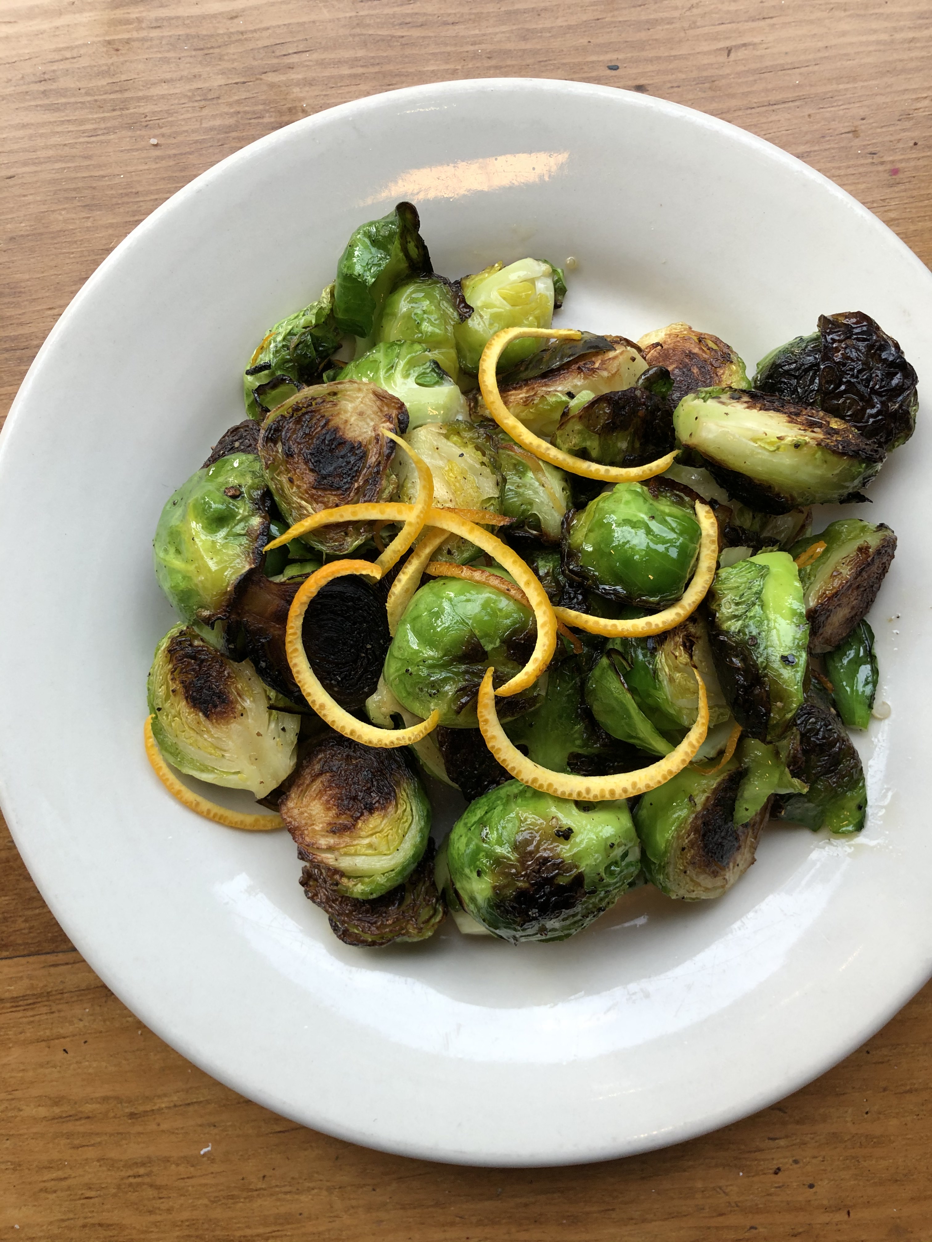 Order Sautéed Brussels Sprouts food online from Poulet Sans Tete store, New York on bringmethat.com