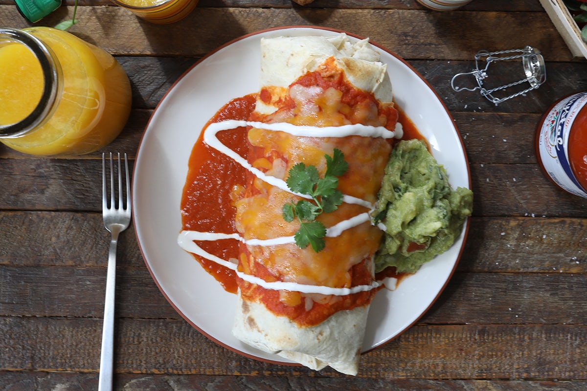 Order Breakfast Burrito food online from Lazy Dog store, Cupertino on bringmethat.com