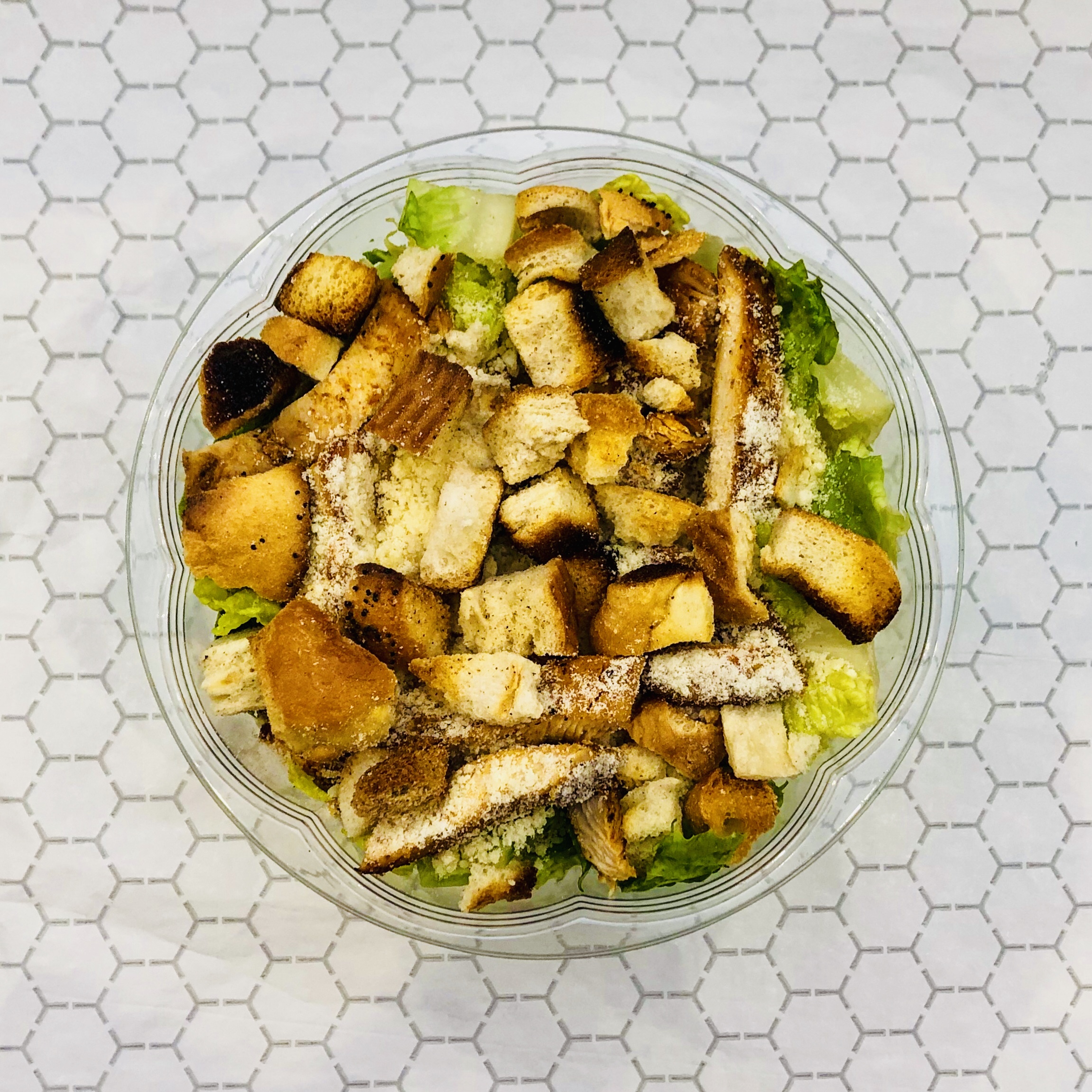 Order Grilled Chicken Caesar Salad food online from Stateline Delicatessen & Caterers store, Greenwich on bringmethat.com