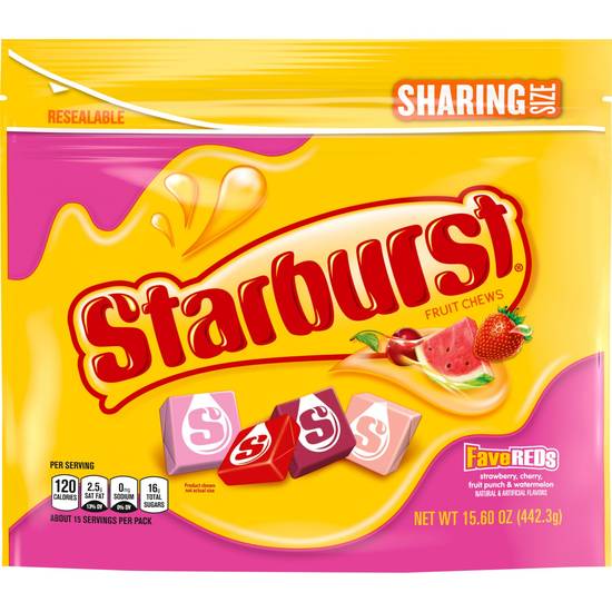 Order STARBURST Favereds Fruit Chews Chewy Candy, Sharing Size, 15.6 oz Bag food online from Cvs store, FALLON on bringmethat.com
