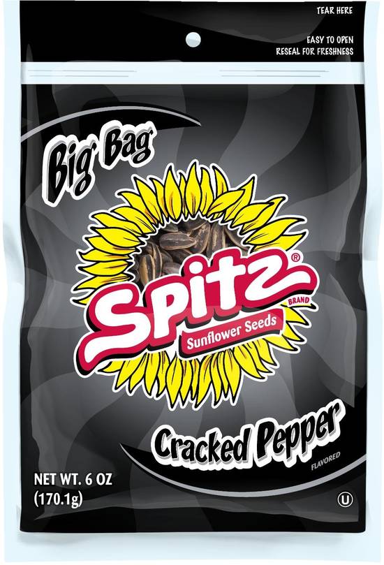 Order Spitz Sunflower Seeds Cracked Pepper Flavored (6 oz) food online from Rite Aid store, Eugene on bringmethat.com