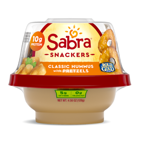 Order Sabra Classic Hummus with Pretzels 4.3oz food online from Stripes store, Gatesville on bringmethat.com