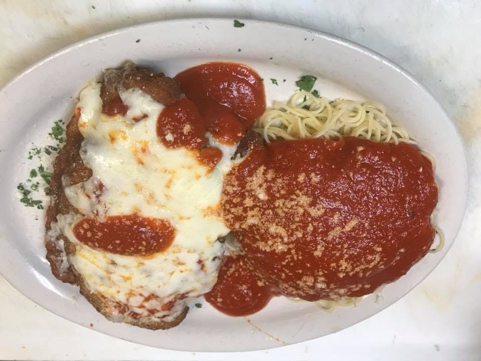 Order Eggplant Parmigiana - Pasta food online from Nonna Rosa Pizzeria store, Norristown on bringmethat.com