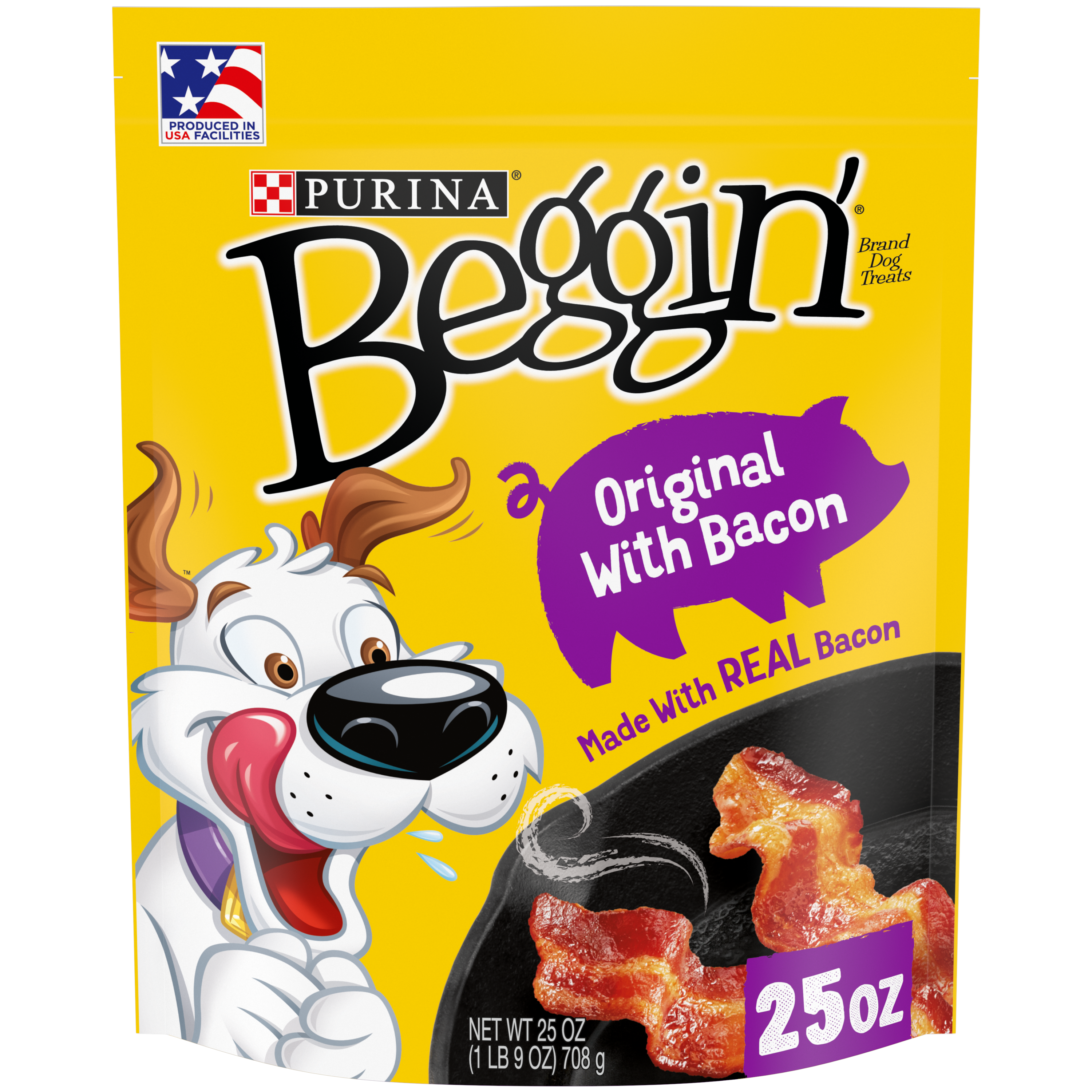 Order Purina Beggin' Strips Made in USA Facilities Dog Treats Pouch - Original with Bacon, 25 oz food online from Rite Aid store, MILLER PLACE on bringmethat.com