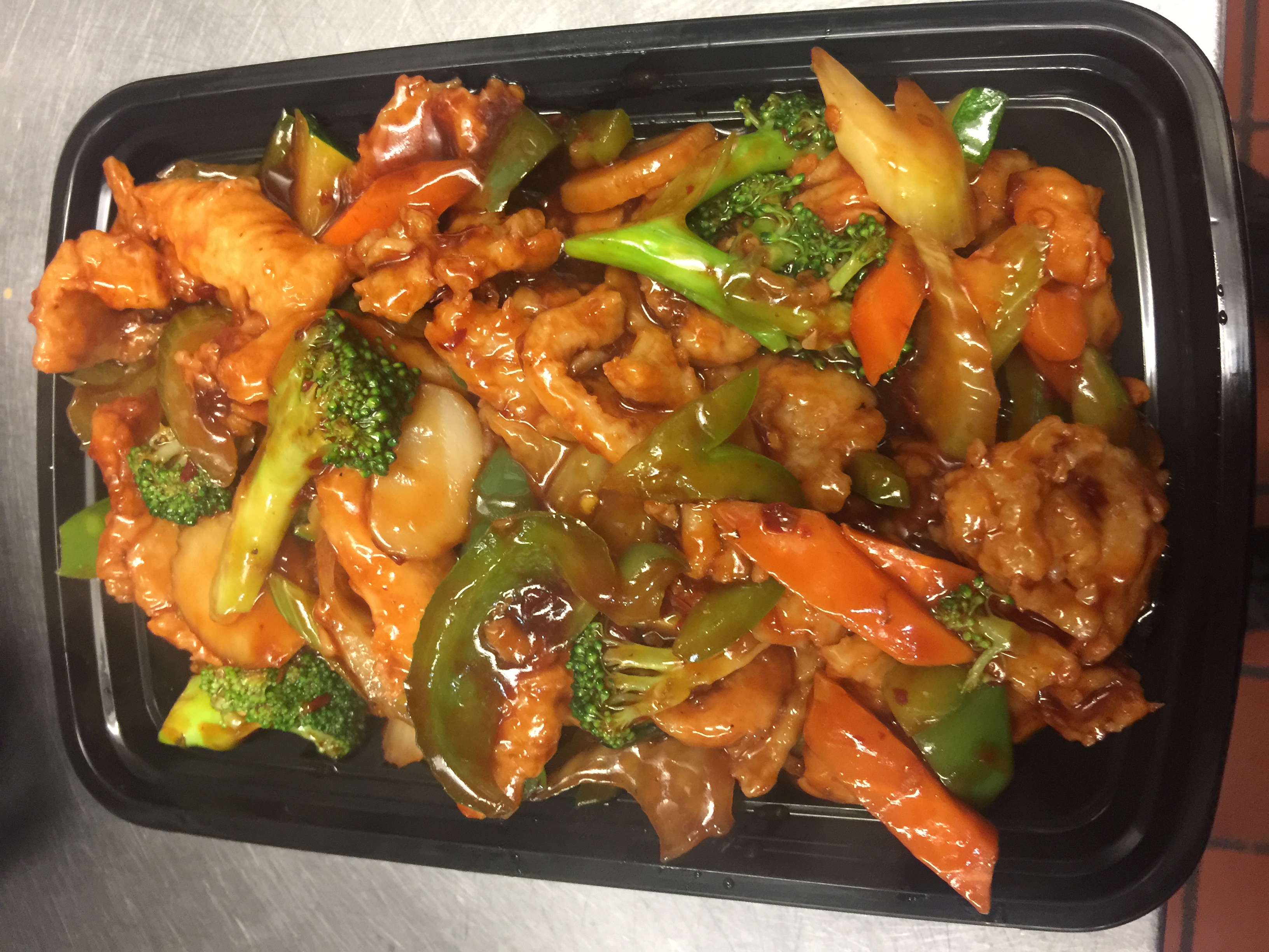Order Szechuan Chicken food online from CHINA CAFE store, Moline on bringmethat.com