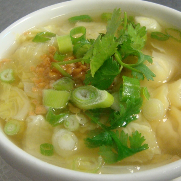 Order 21. Wonton Soup food online from My Thai Place Restaurant store, Brambleton on bringmethat.com