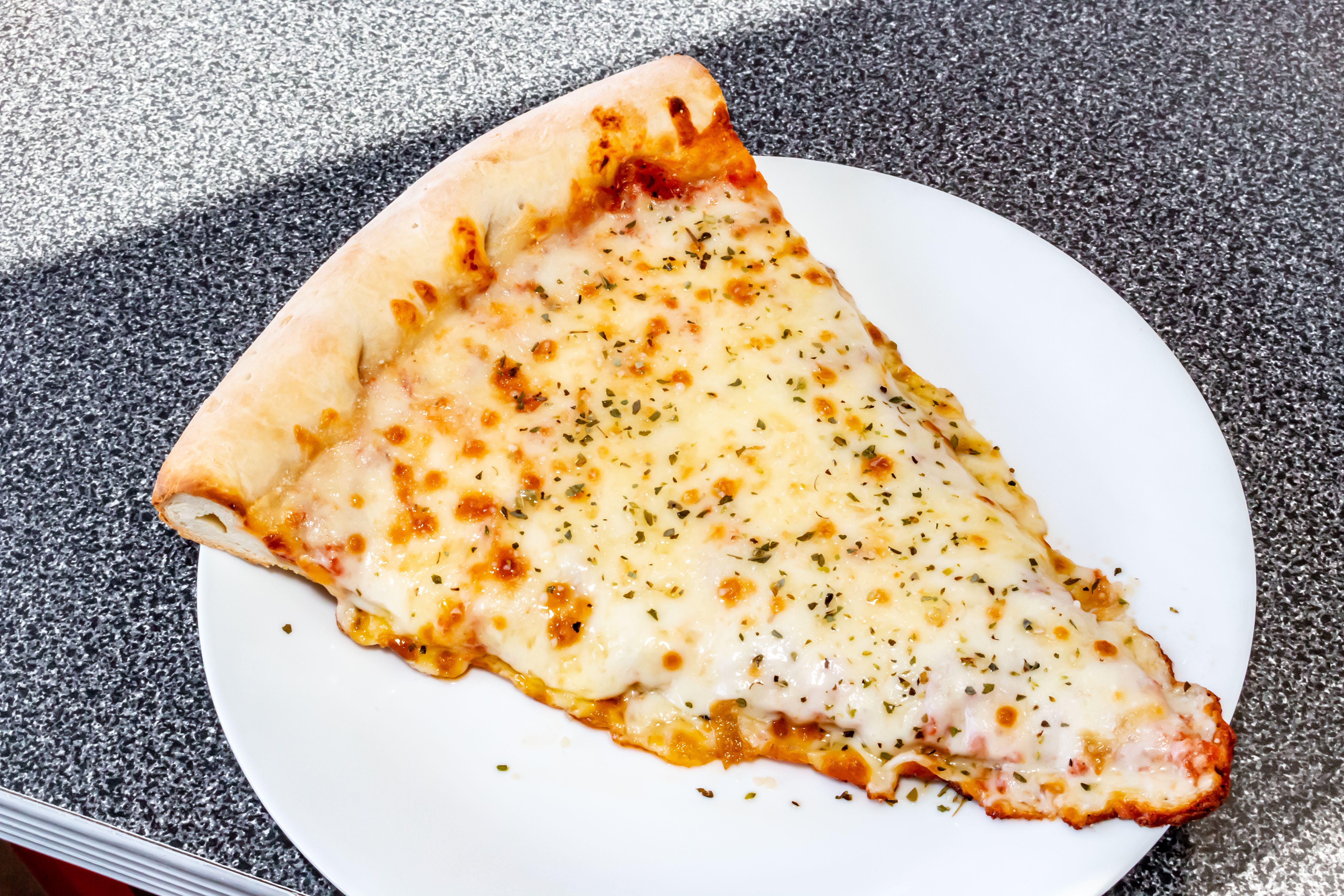 Order Sicilian Cheese Pizza Slice - Slice food online from Mario's Pizza store, Northbrook on bringmethat.com
