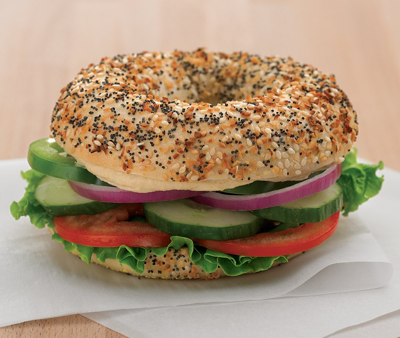 Order Mediterranean Veg-Out Sandwich food online from Big Apple Bagels store, Castro Valley on bringmethat.com