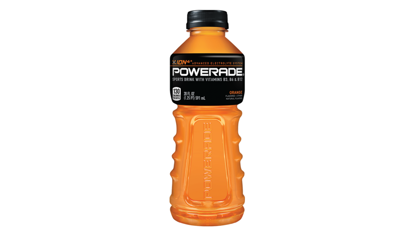 Order Powerade Orange 28 oz Bottle food online from Plaza Market store, Baldwin Park on bringmethat.com