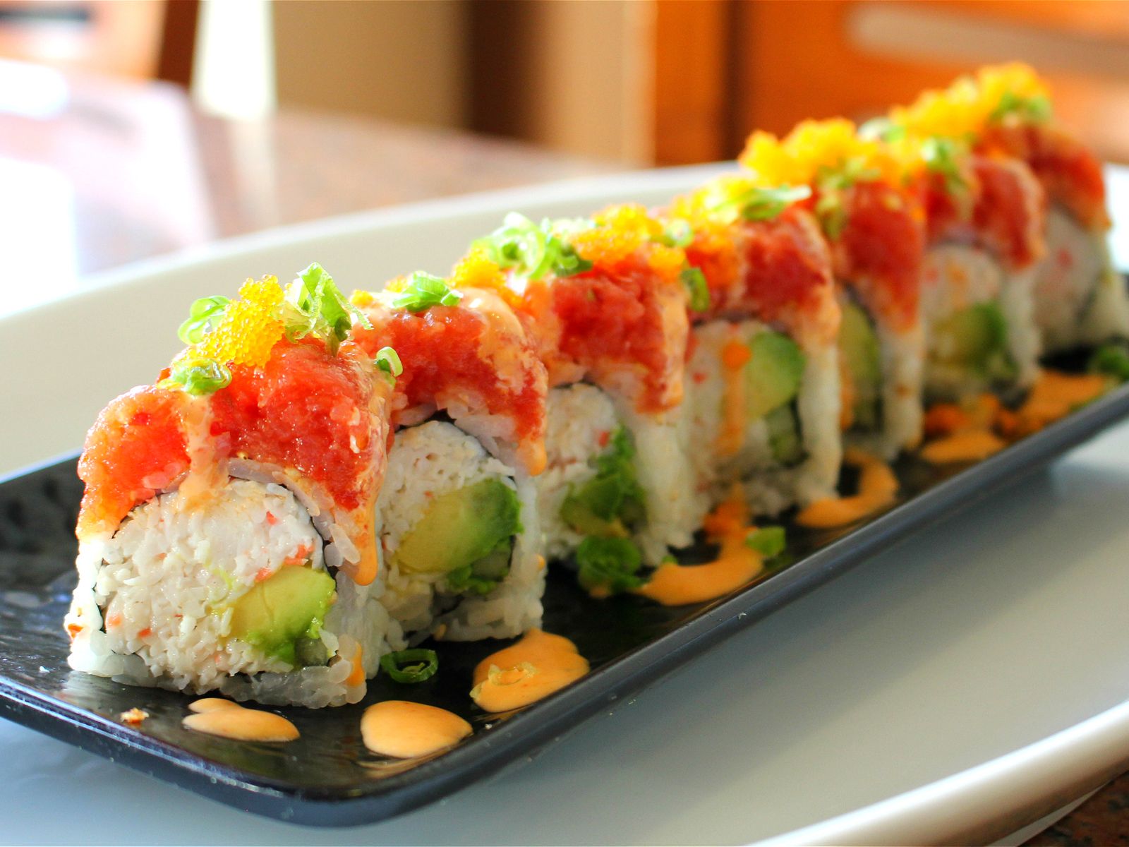 Order Sunset Roll food online from Tom's Sushi House store, Los Angeles on bringmethat.com