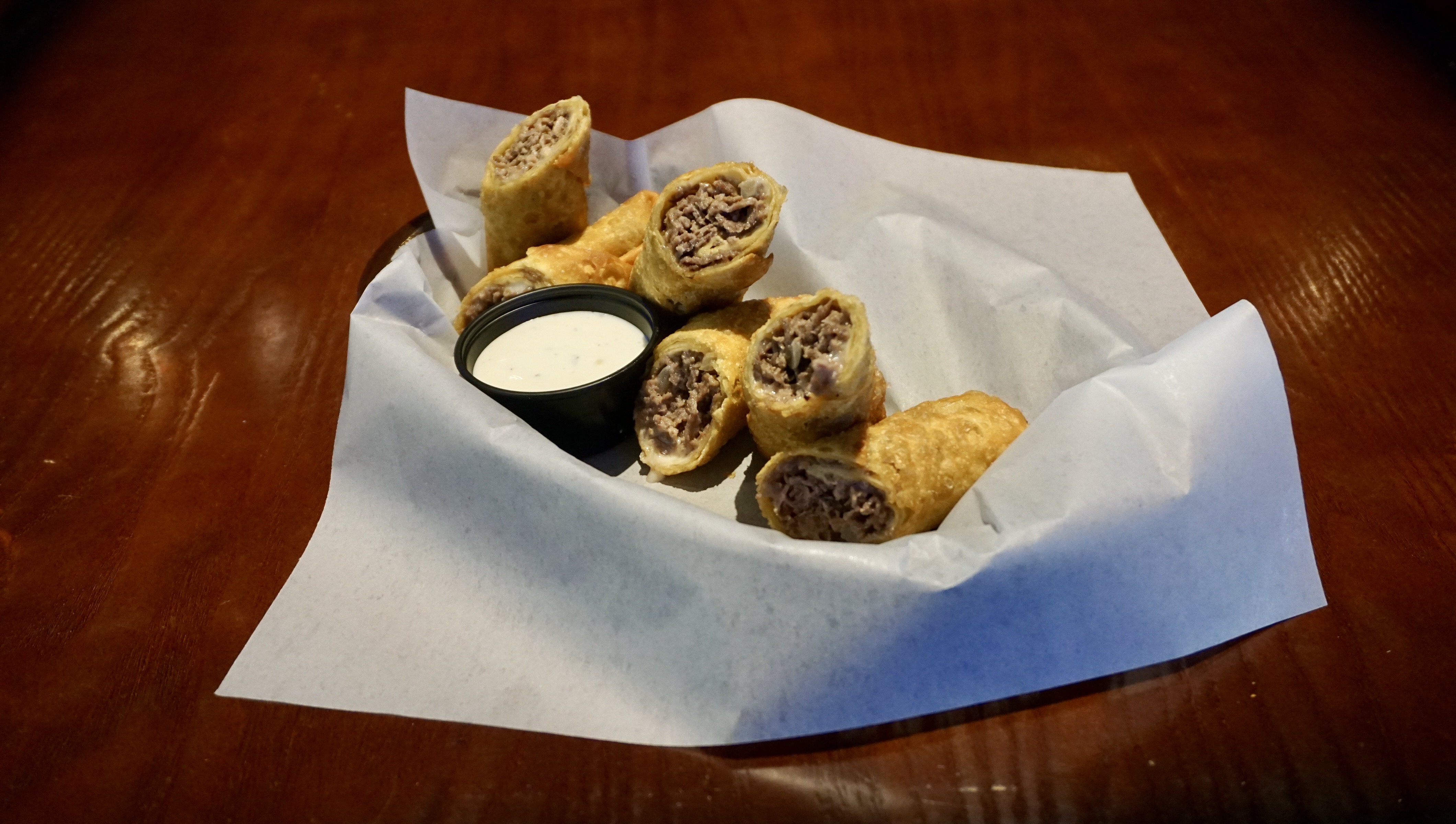 Order Philly Cheesesteak Egg Rolls food online from Kickback Jack's store, Fayetteville on bringmethat.com