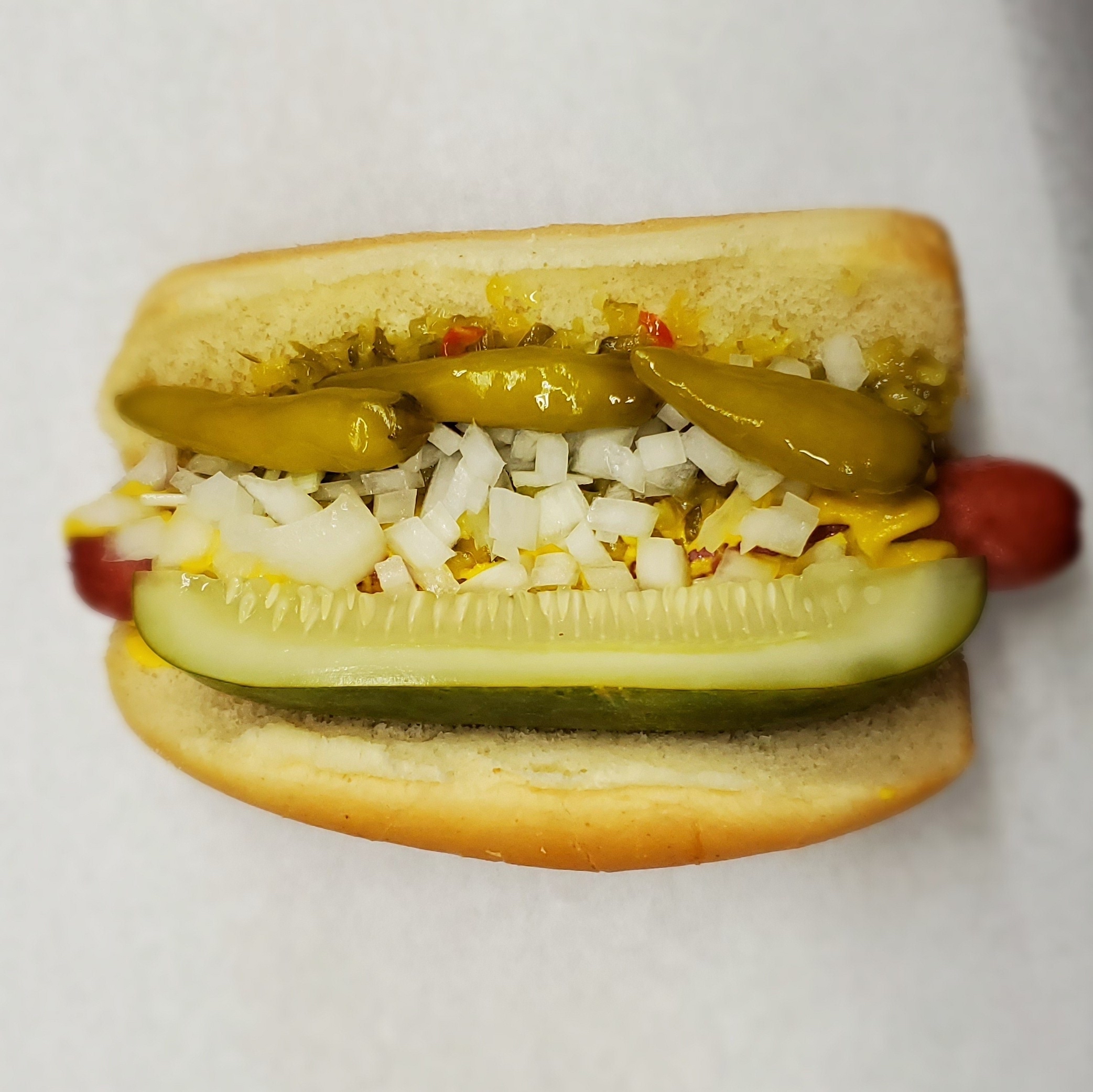Order 1 Hot Dog food online from Rudy's Grill store, Summit Argo on bringmethat.com