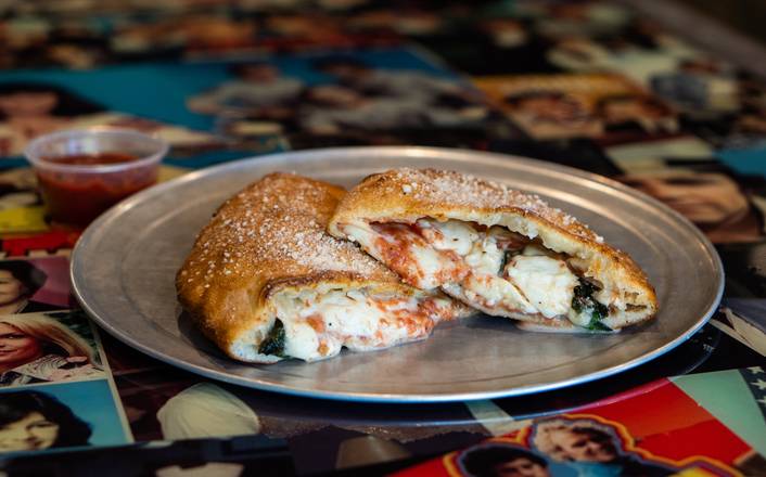 Order Margherita, Nuff Said! Calzone (8" Personal) food online from Peace Love & Pizza store, Marietta on bringmethat.com