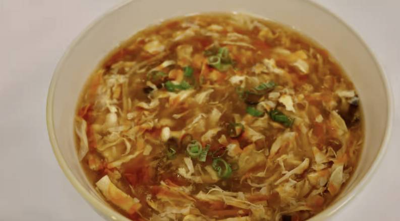 Order Hot & Sour Soup food online from King Chuan Restaurant store, San Carlos on bringmethat.com
