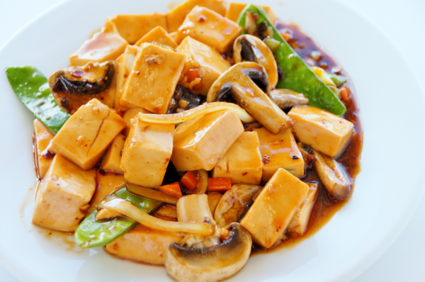 Order 62. Spicy Szechuan Soft Tofu food online from Chef Ming's Kitchen store, Beverly Hills on bringmethat.com