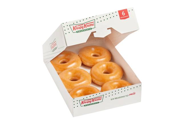 Order 6 Count Original Glazed® Doughnuts food online from Krispy Kreme store, Fuquay Varina on bringmethat.com