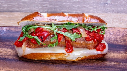 Order Sausage & Peppers food online from Veggie Kingdom store, Hollywood on bringmethat.com