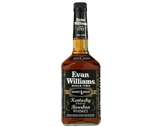 Order Evan Williams black laber 1L  food online from House Of Wine store, New Rochelle on bringmethat.com