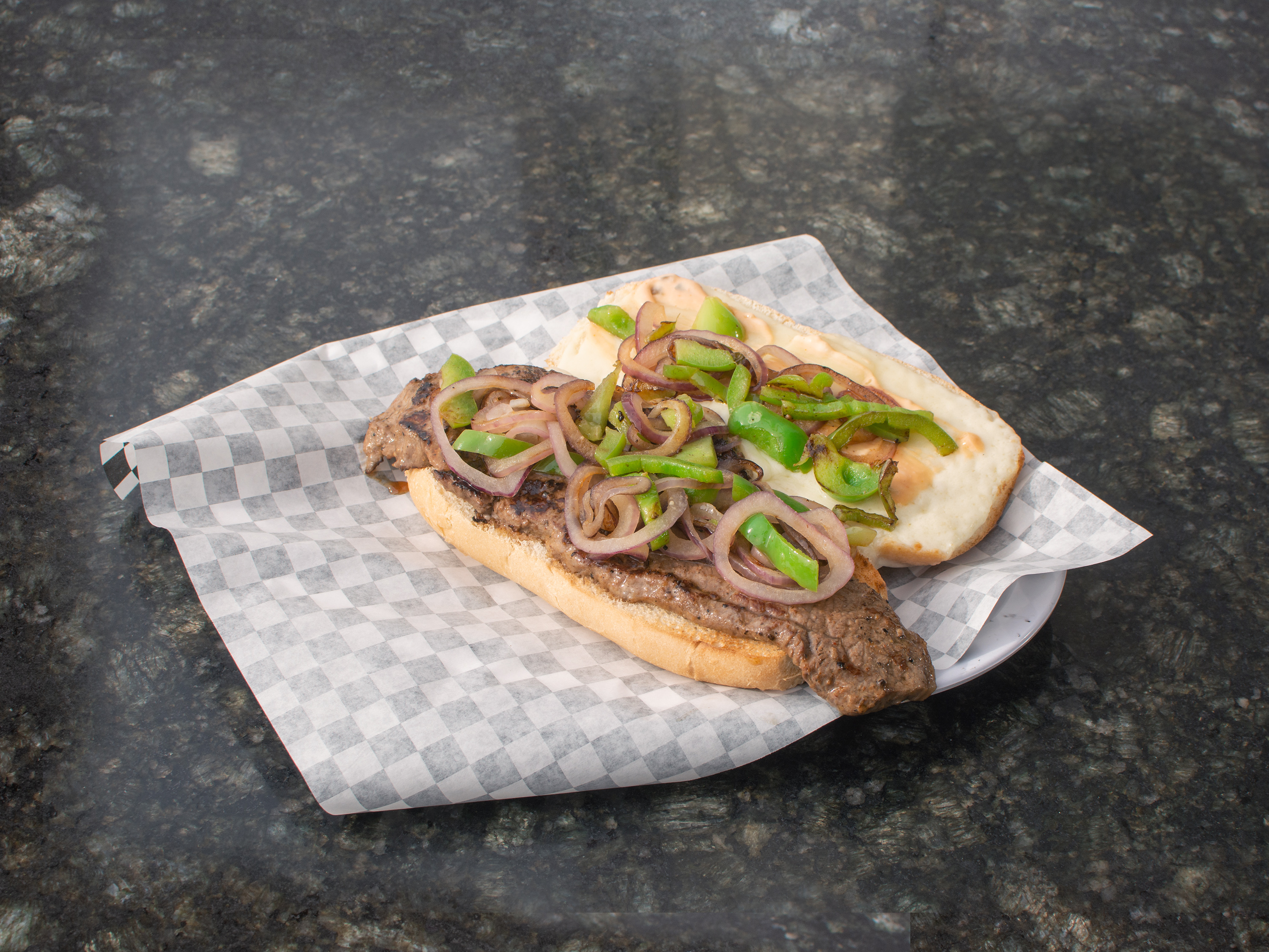 Order New York Steak Sandwich food online from New York Pizza & Grill store, Dinuba on bringmethat.com