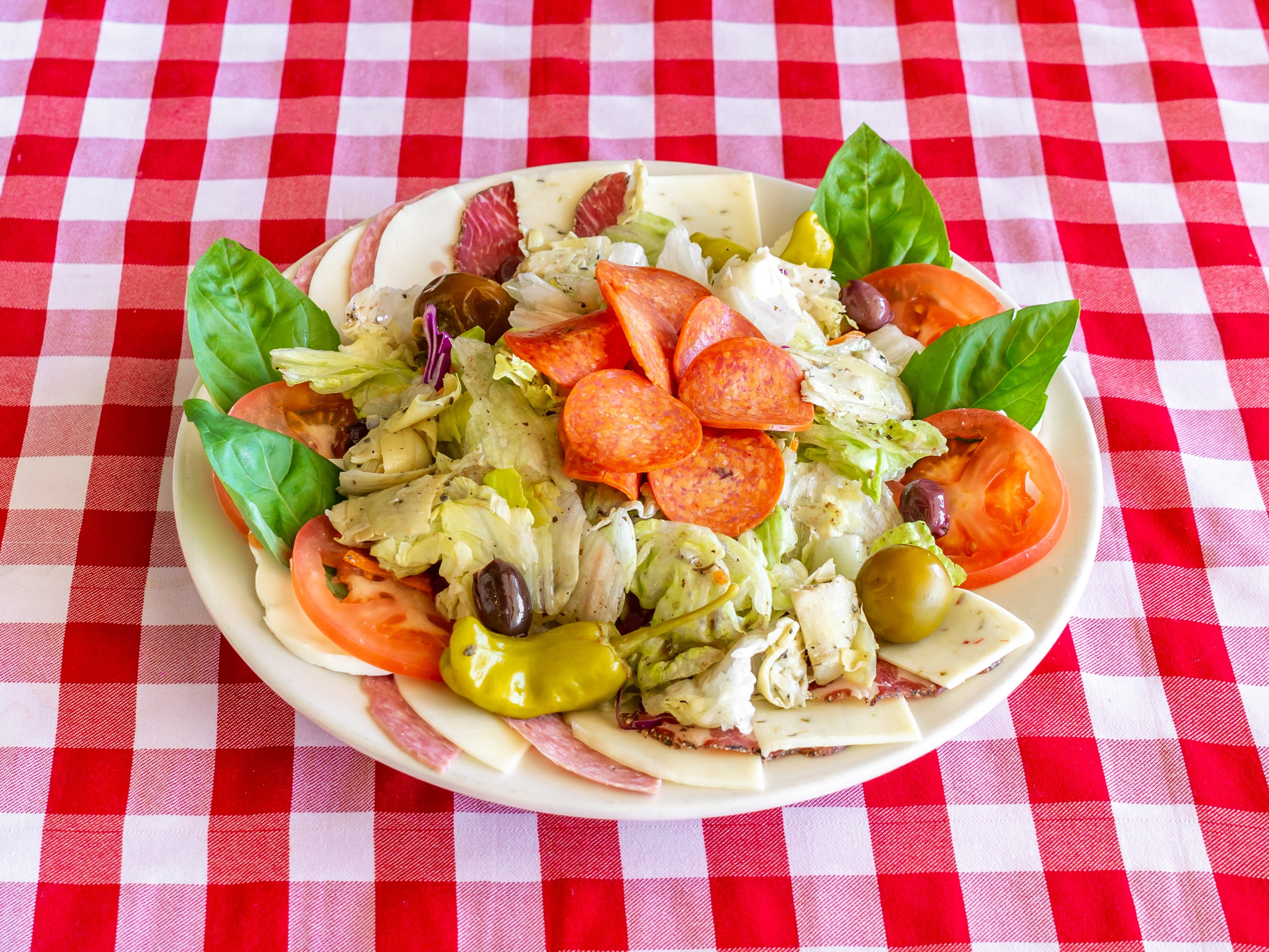 Order Antipasti Salad food online from Giorgio's store, San Jose on bringmethat.com