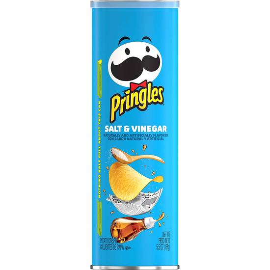 Order Pringles Salt & Vinegar Flavored Potato Crisps food online from Exxon Food Mart store, Port Huron on bringmethat.com