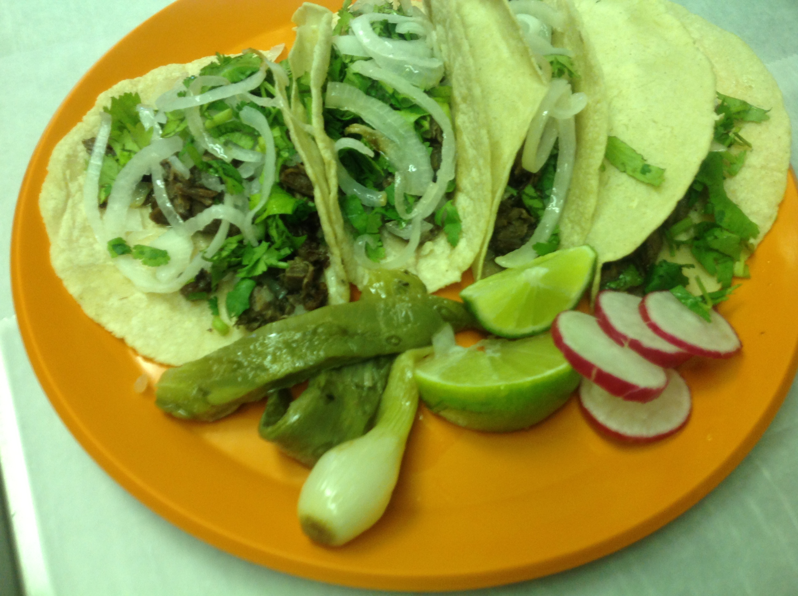 Order 4 Suadero Tacos food online from El Rey Del Taco store, Union City on bringmethat.com