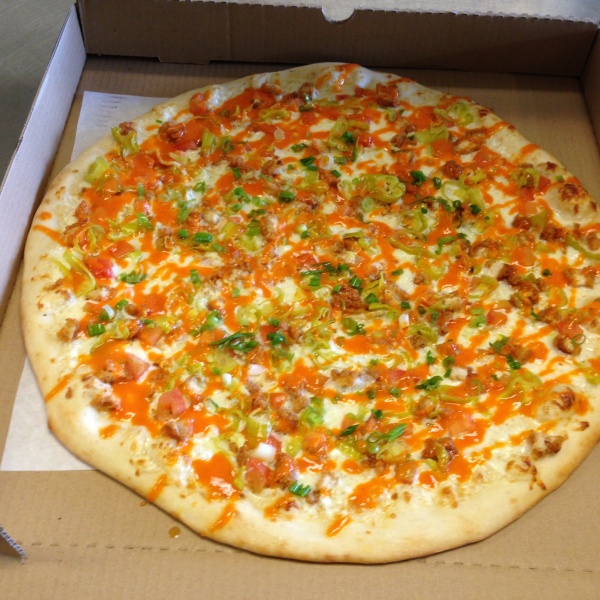 Order Buffalo Chicken Pizza food online from Blackstone Pizza store, San Marcos on bringmethat.com