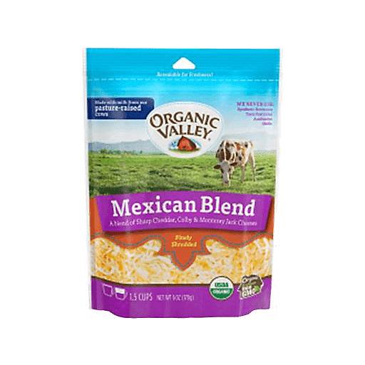 Order Organic Valley Shredded Mexican Cheese (6 OZ) 40681 food online from BevMo! store, Milpitas on bringmethat.com