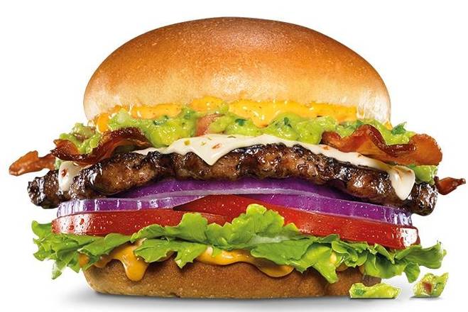 Order Guacamole Bacon Thickburger (1/3 lb) food online from Carl's Jr. store, Clayton on bringmethat.com