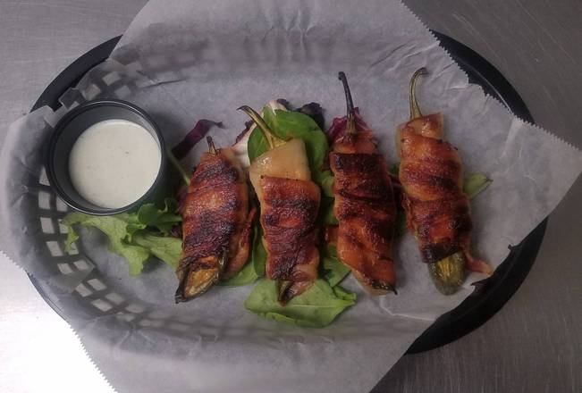 Order Bacon Wrapped Jalapeno Flippers  food online from Bang Back store, Columbia on bringmethat.com