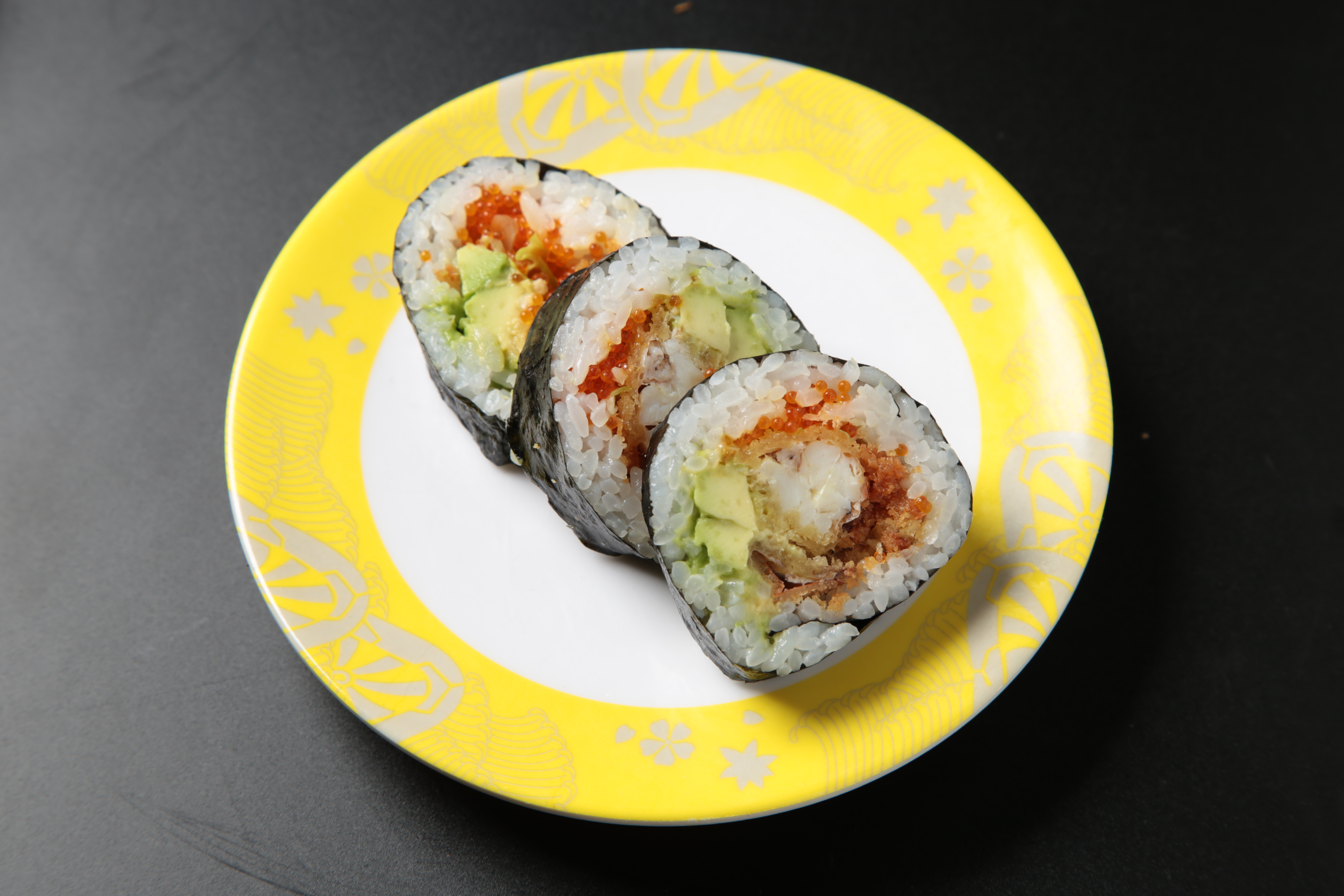 Order Spider Roll (6 pcs) food online from Izumi Revolving Sushi store, Daly City on bringmethat.com