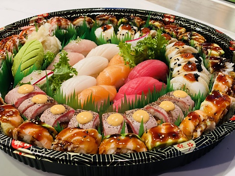 Order Deluxe Tray food online from Chinese Kitchen Sushi & Grill store, Chicago on bringmethat.com